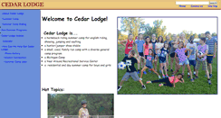 Desktop Screenshot of cedarlodge.com